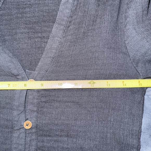 Free People Black Long Sleeve Sunday Dreaming Mini Dress Sz XS Gauze Preppy Cute - Picture 4 of 8